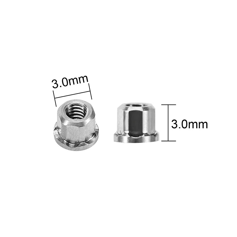 INJORA M2 Stainless Steel Nuts for 1/30 SCX30 SKU: SCX30-12-8