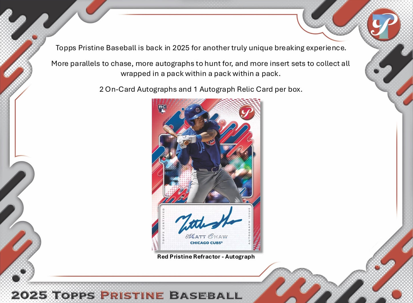 2025 Topps Pristine Baseball Hobby Box