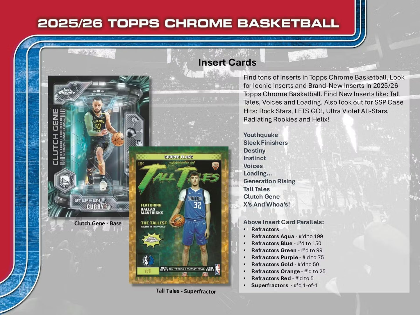 2025/26 Topps Chrome Basketball Hobby Box