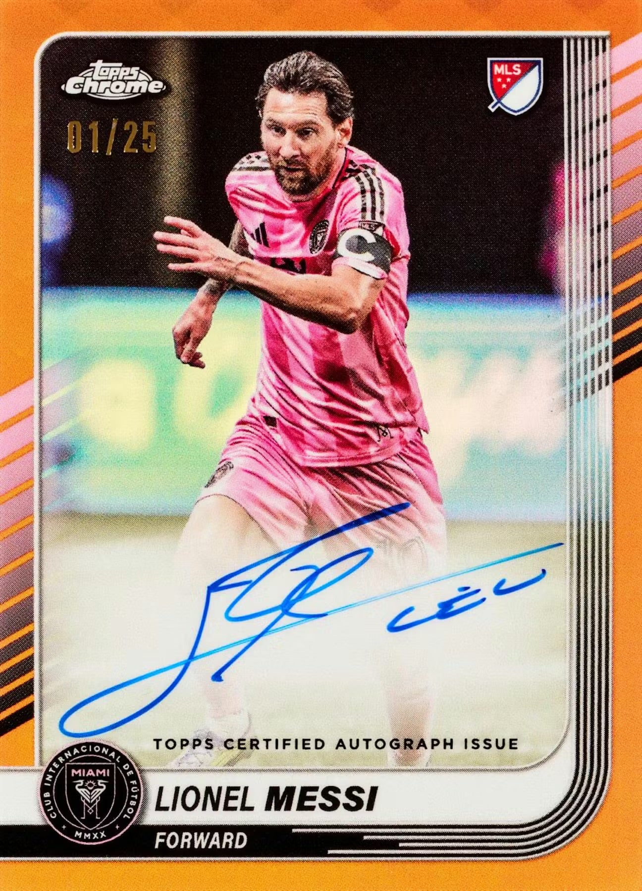 2025 Topps MLS Major League Soccer Chrome Hobby Box