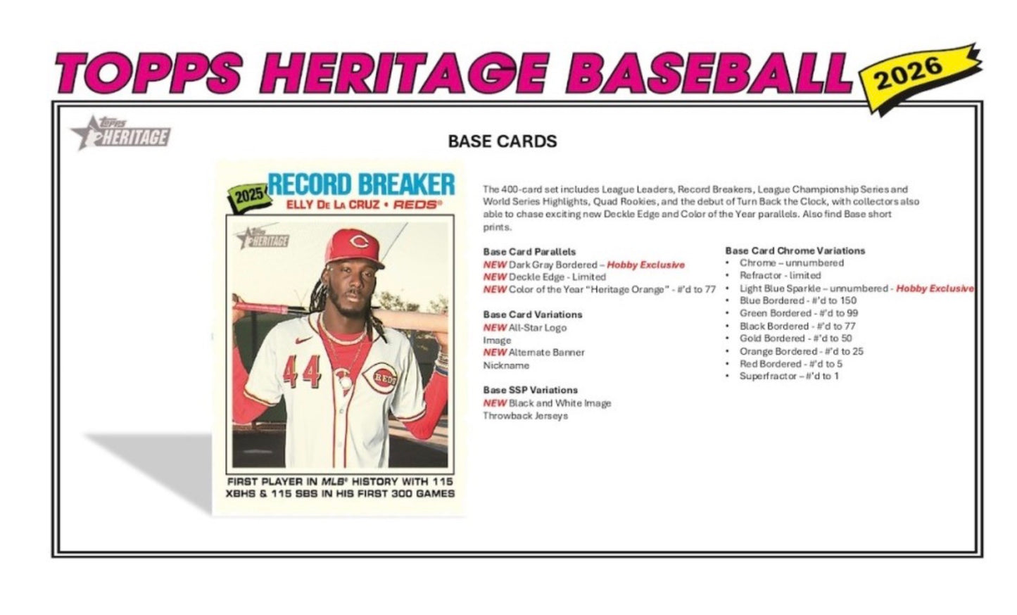 2026 Topps Heritage Baseball Hobby Box