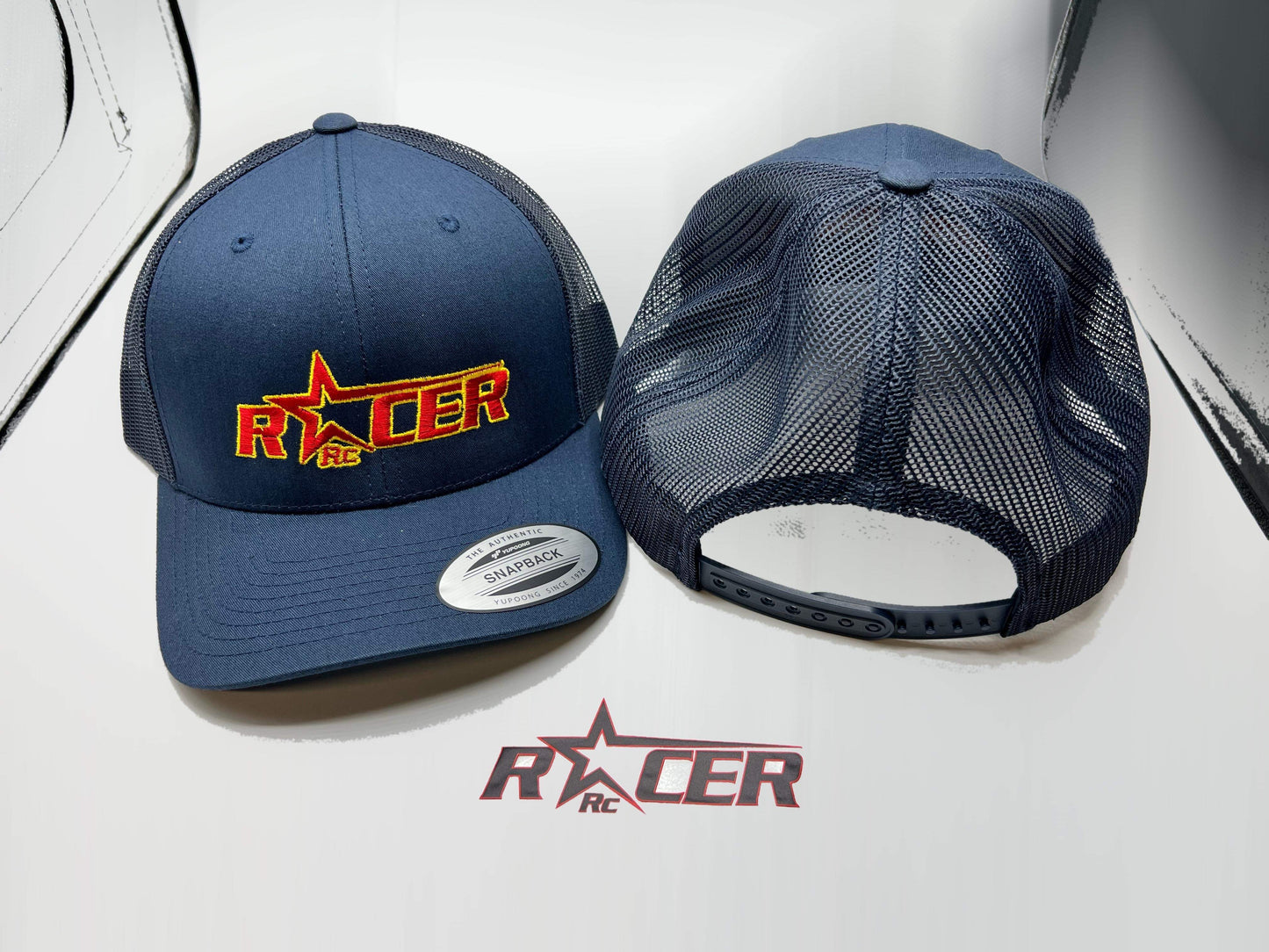 Racer Rc snap back trucker hat------Blue