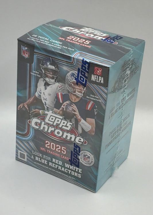 2025 Topps Chrome Football Blaster Box