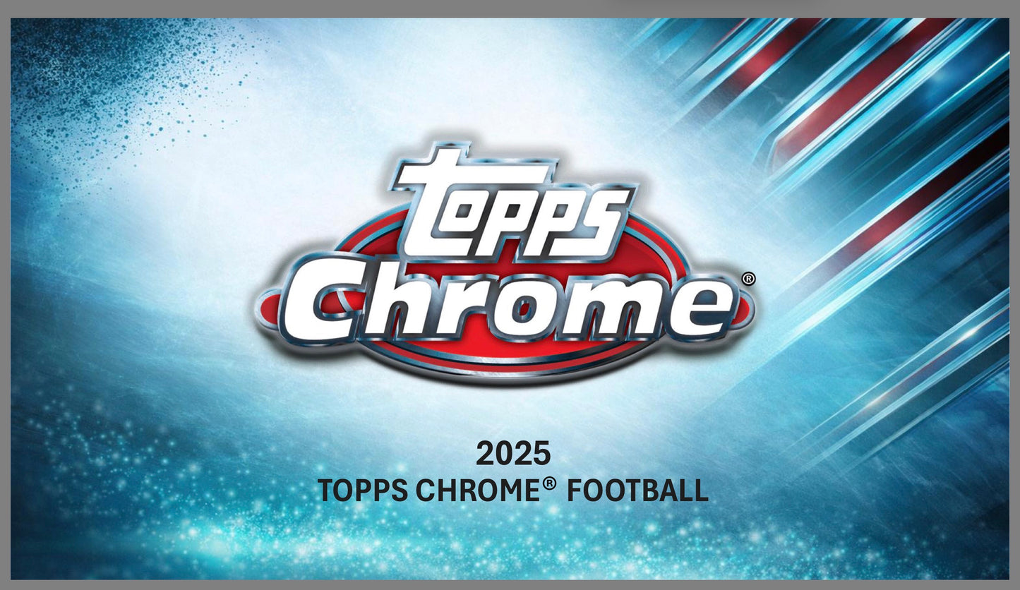 2025 Topps Chrome Football Blaster Box