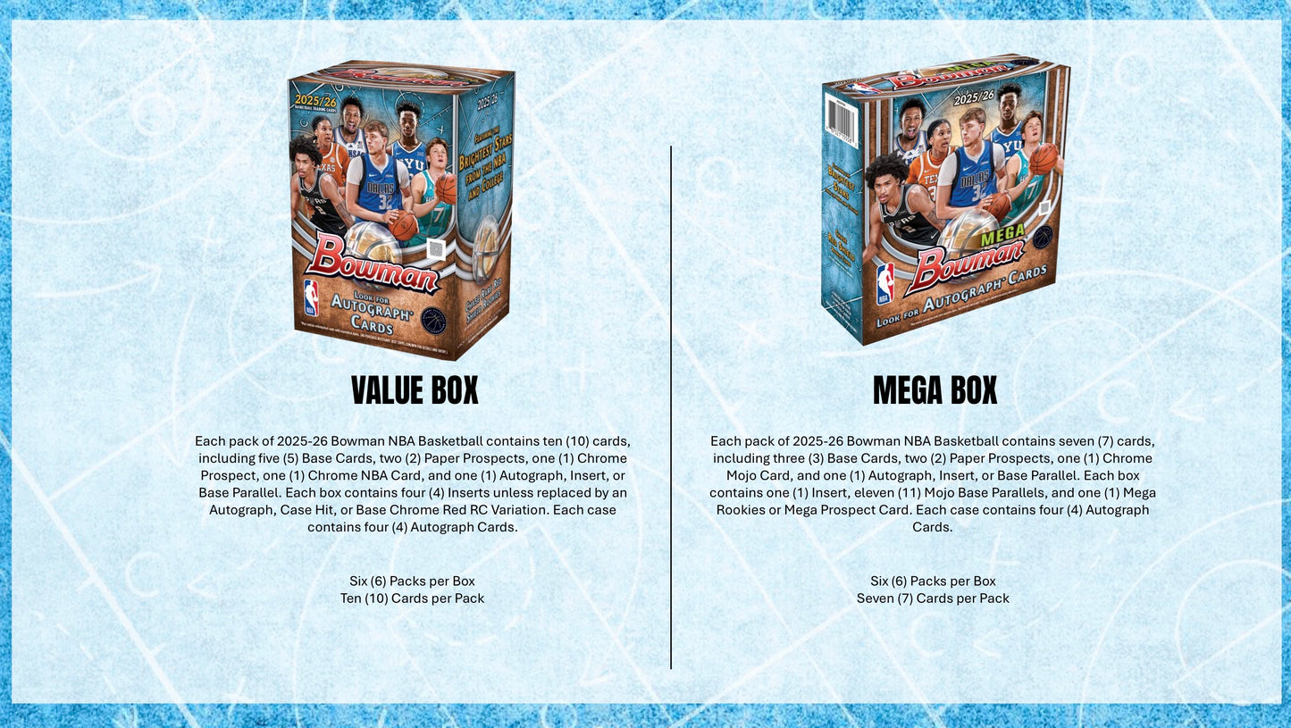2025/26 Bowman Basketball Blaster Box