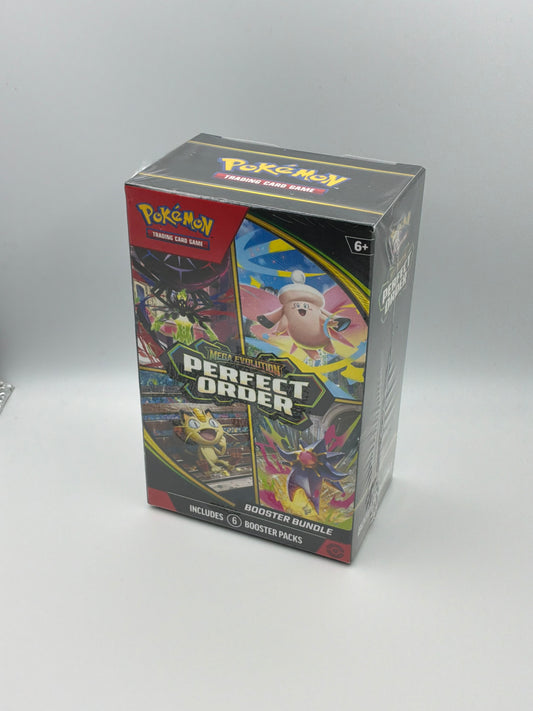 Pokemon TCG Mega Evolution Perfect Order Booster Bundle 6 Packs PRESALE 03-27-26