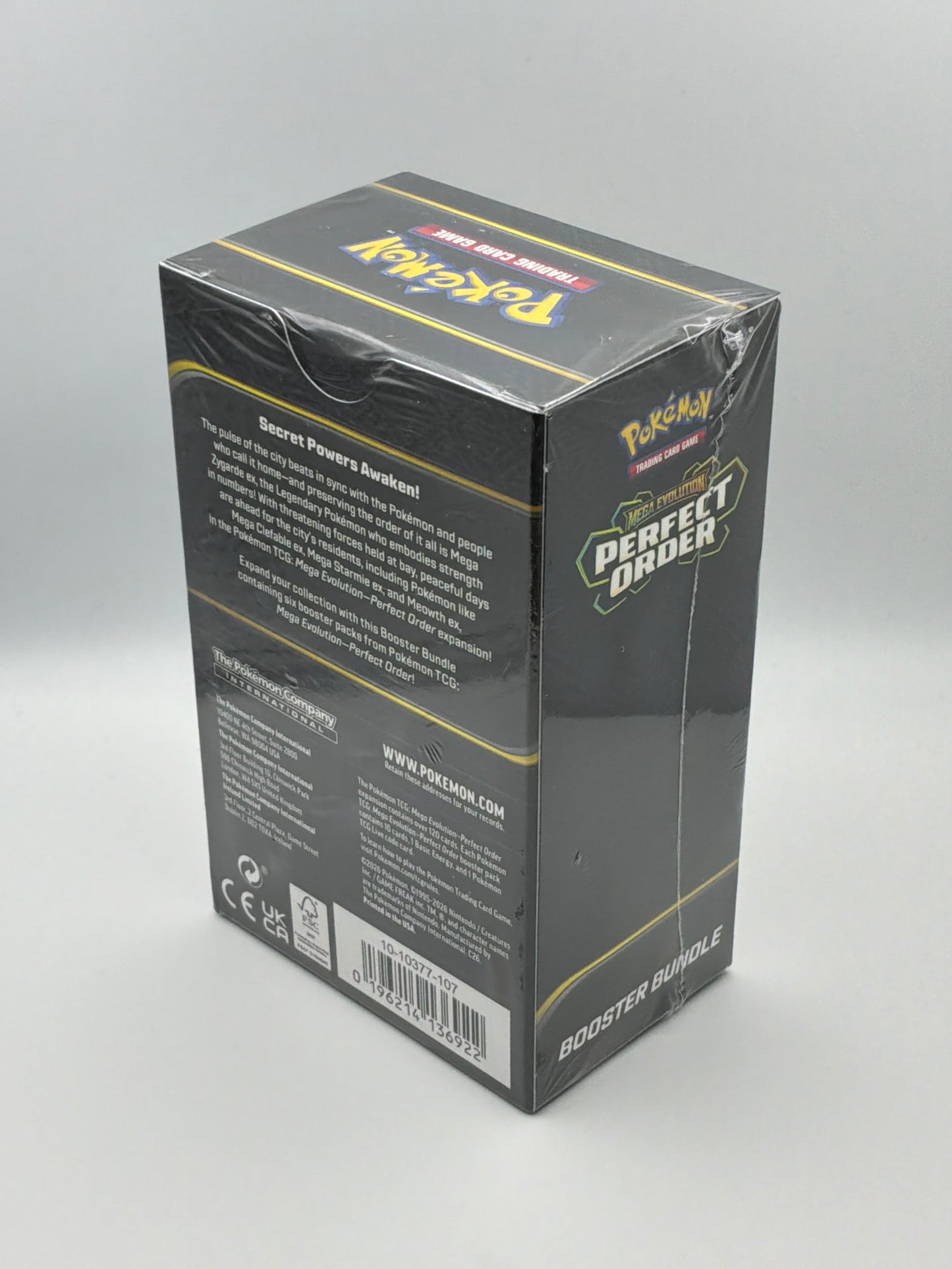 Pokemon TCG Mega Evolution Perfect Order Booster Bundle 6 Packs PRESALE 03-27-26