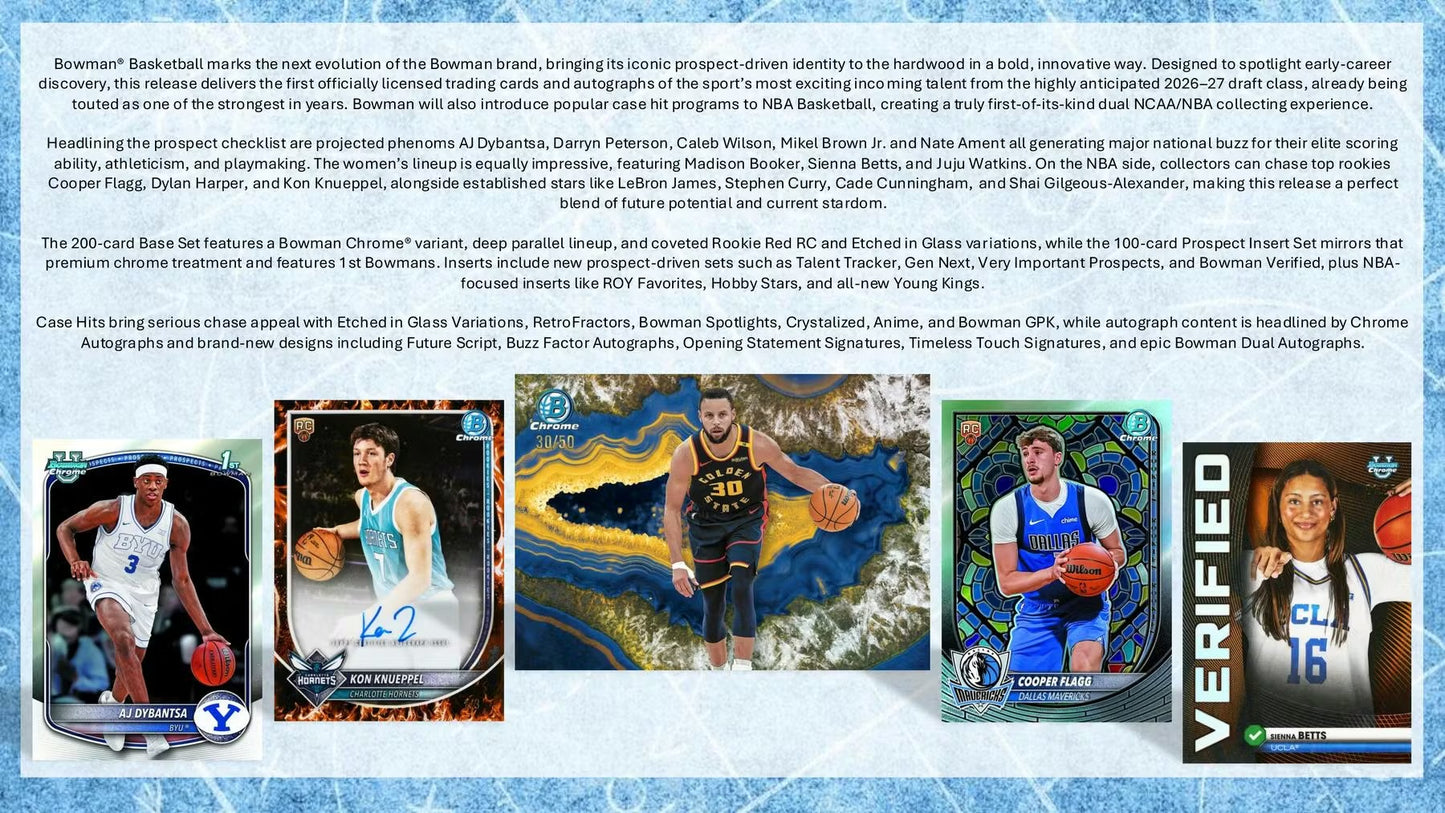 2025/26 Bowman Basketball Mega Box