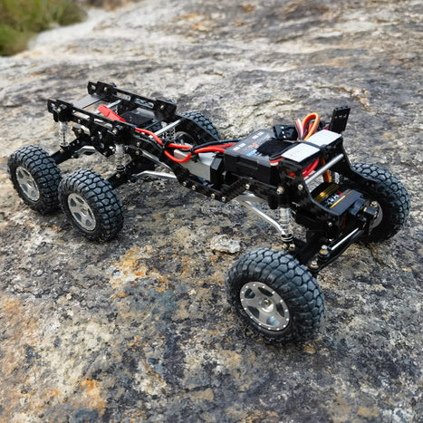 Meus Racing Carbon Fiber LCG Chassis /Center Axle Cover/Gear for Axial SCX24 6×6 Refit Kits