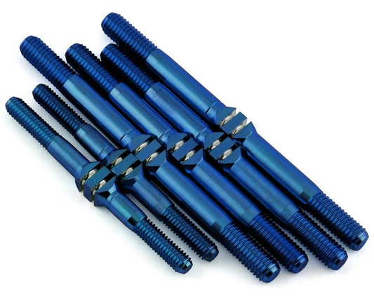 J&T Bearing Co. Tekno NB48 2.1/EB48 2.1 Titanium "Milled" Turnbuckle Kit (Blue)