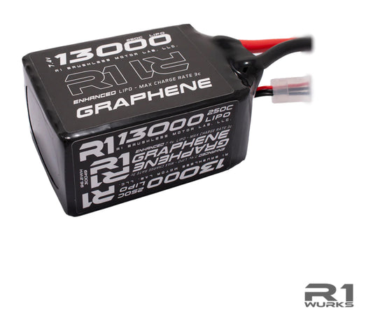 R1 Wurks 13000mah Enhanced 7.4v 250c Graphene Lipo