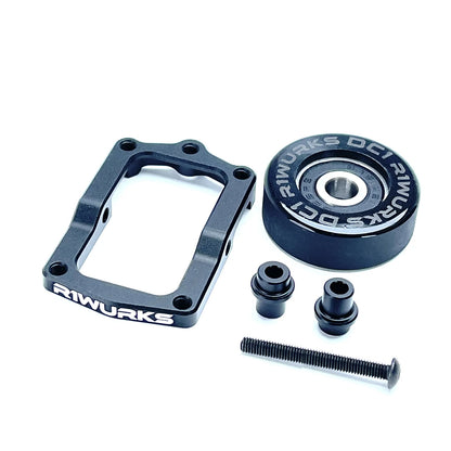 R1 Wurks DC1 Monoblock Wheelie Bar Mount with Tire