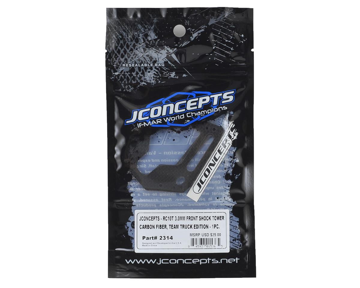 JConcepts RC10T Team Truck 3.0mm Carbon Fiber Front Shock Tower