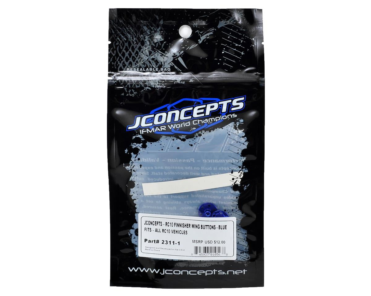 JConcepts RC10 Finnisher Wing Button Blue (2)