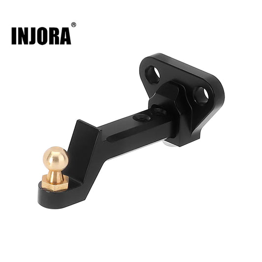 INJORA Adjustable Aluminum Trailer Tow Hitch With Brass Ball for 1/18 TRX4M