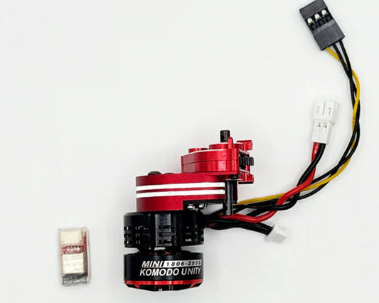 Furitek Axial® SCX24 Unitydrive Combo w/Mini Komodo Unity 2-in-1 Brushless FOC System & Mini Stellar Transmission
