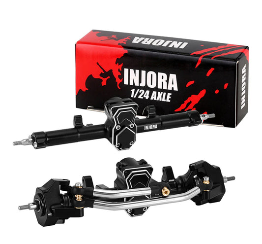 INJORA +4mm ProSteer Double Joint Aluminum Axle for 1/24 SCX24
