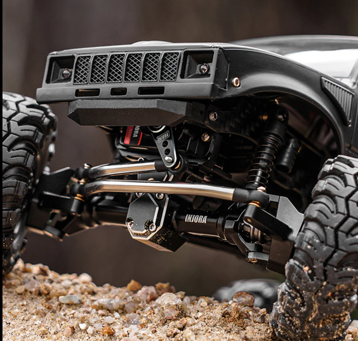 INJORA +4mm ProSteer Double Joint Aluminum Axle for 1/24 SCX24
