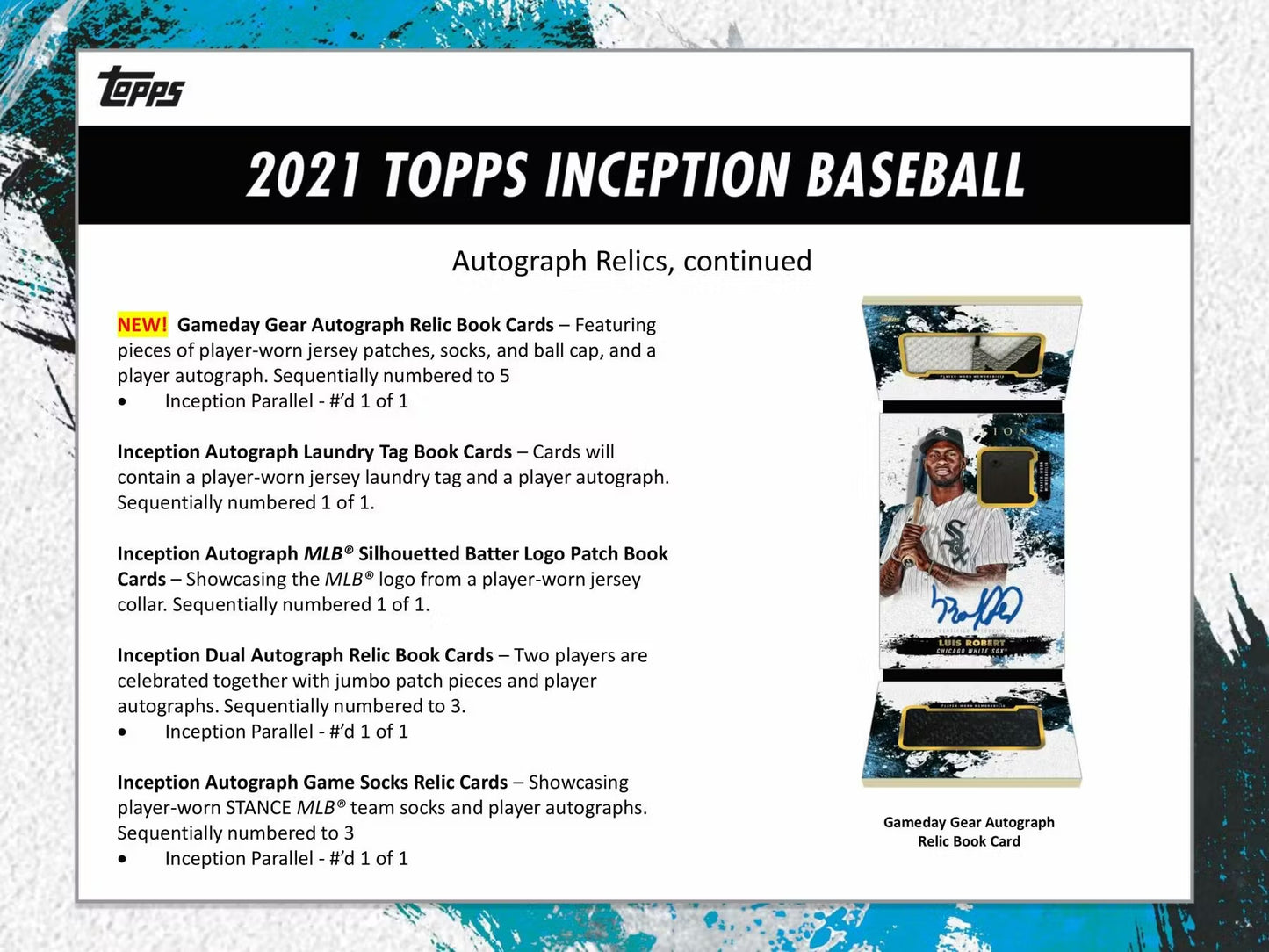 2021 Topps Inception Baseball Hobby Box