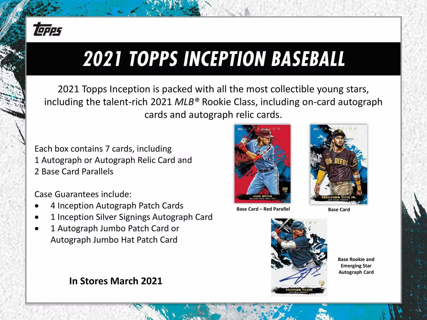 2021 Topps Inception Baseball Hobby Box