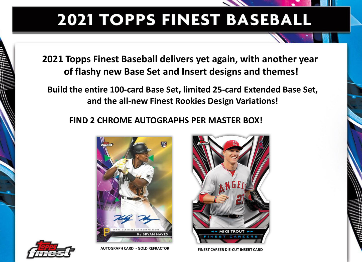 2021 Topps Finest Baseball Hobby Box
