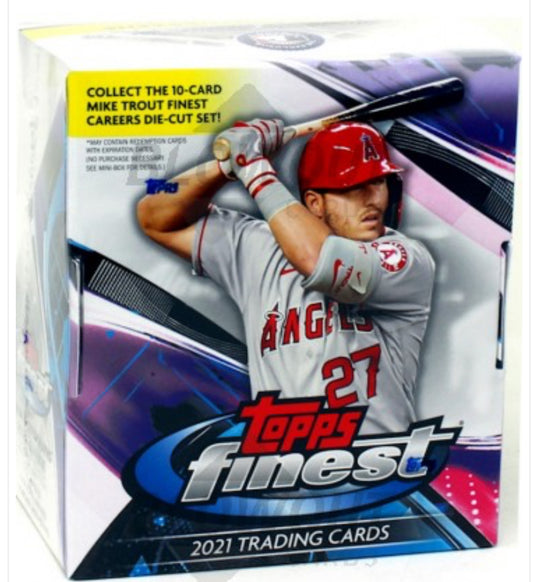 2021 Topps Finest Baseball Hobby Box