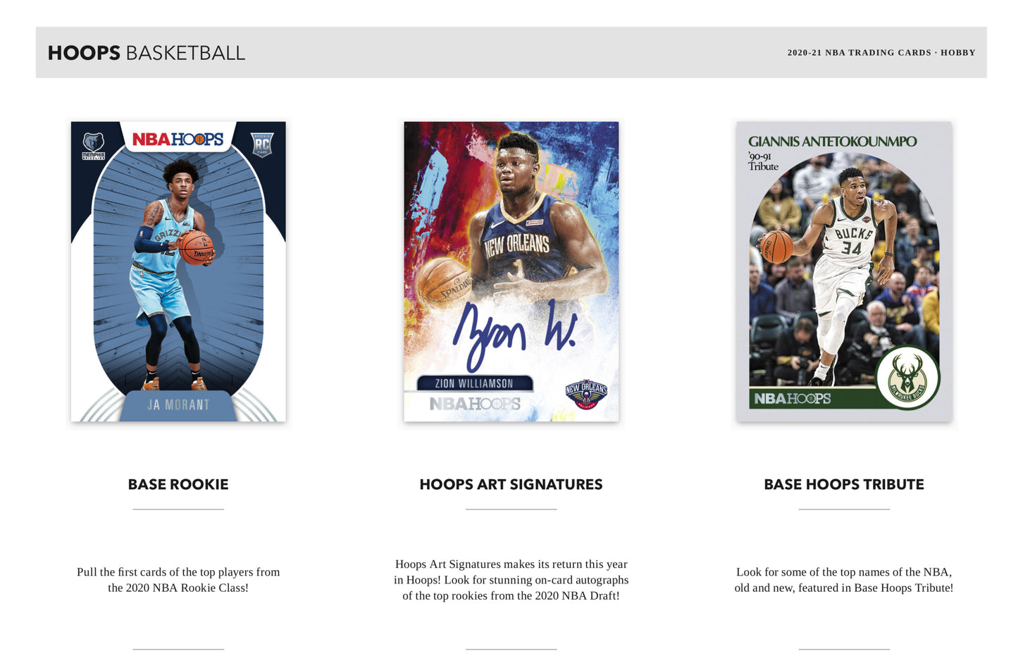 2020/21 Panini NBA Hoops Basketball Hobby Box