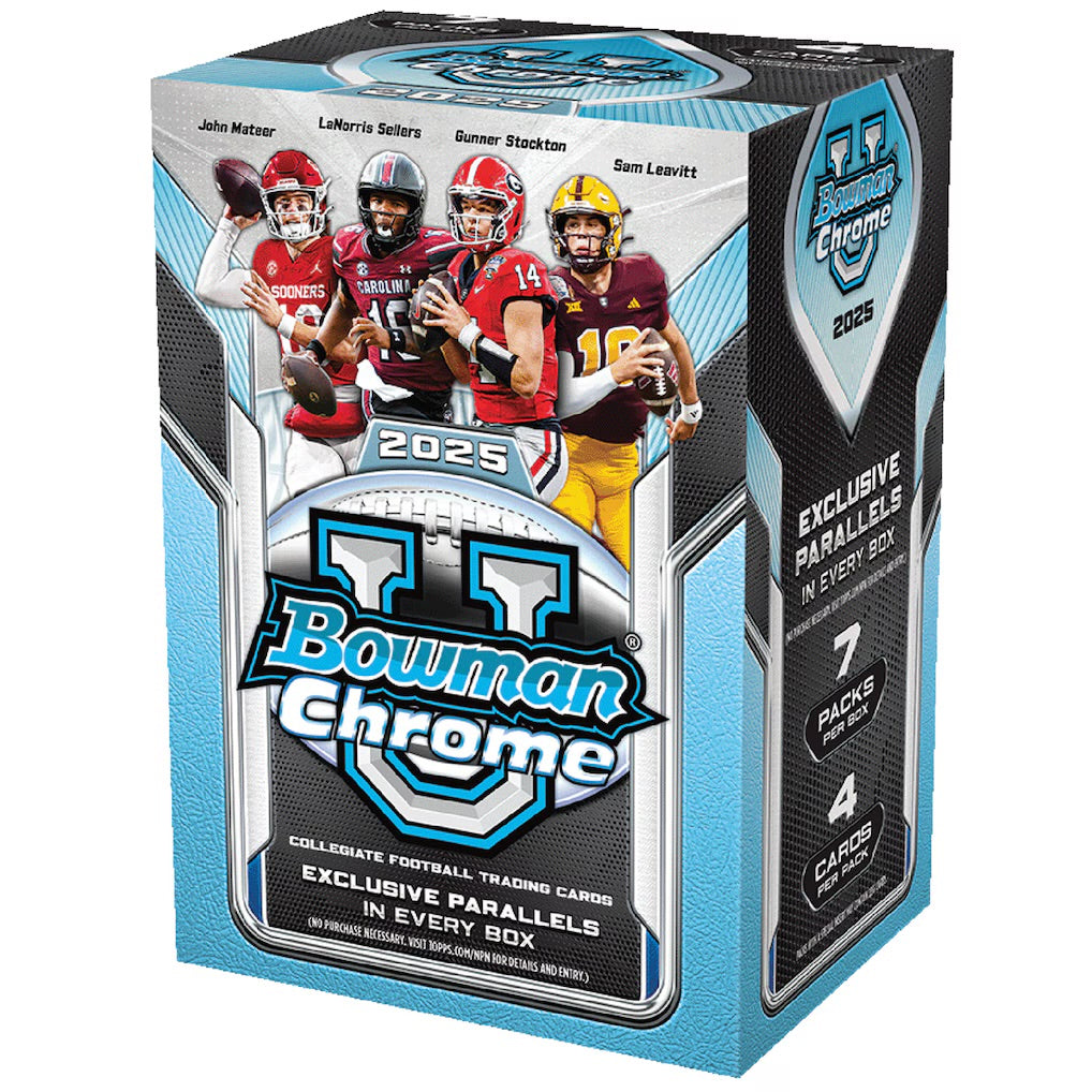 2025 Bowman University Chrome Football Factory Sealed Value Box
