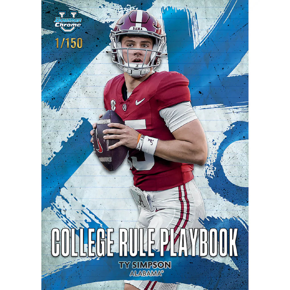 2025 Bowman University Chrome Football Factory Sealed Value Box