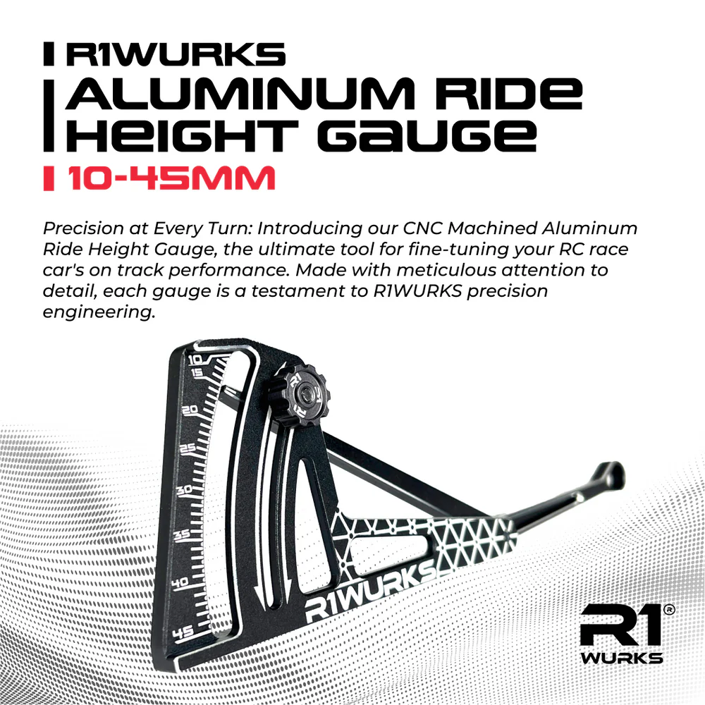 R1WURKS Aluminum Ride Height Gauge (10-45mm)