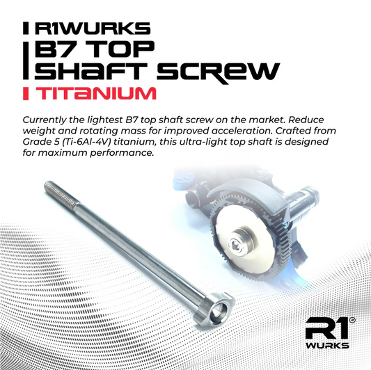 R1WURKS B7 Top Shaft Screw, Titanium