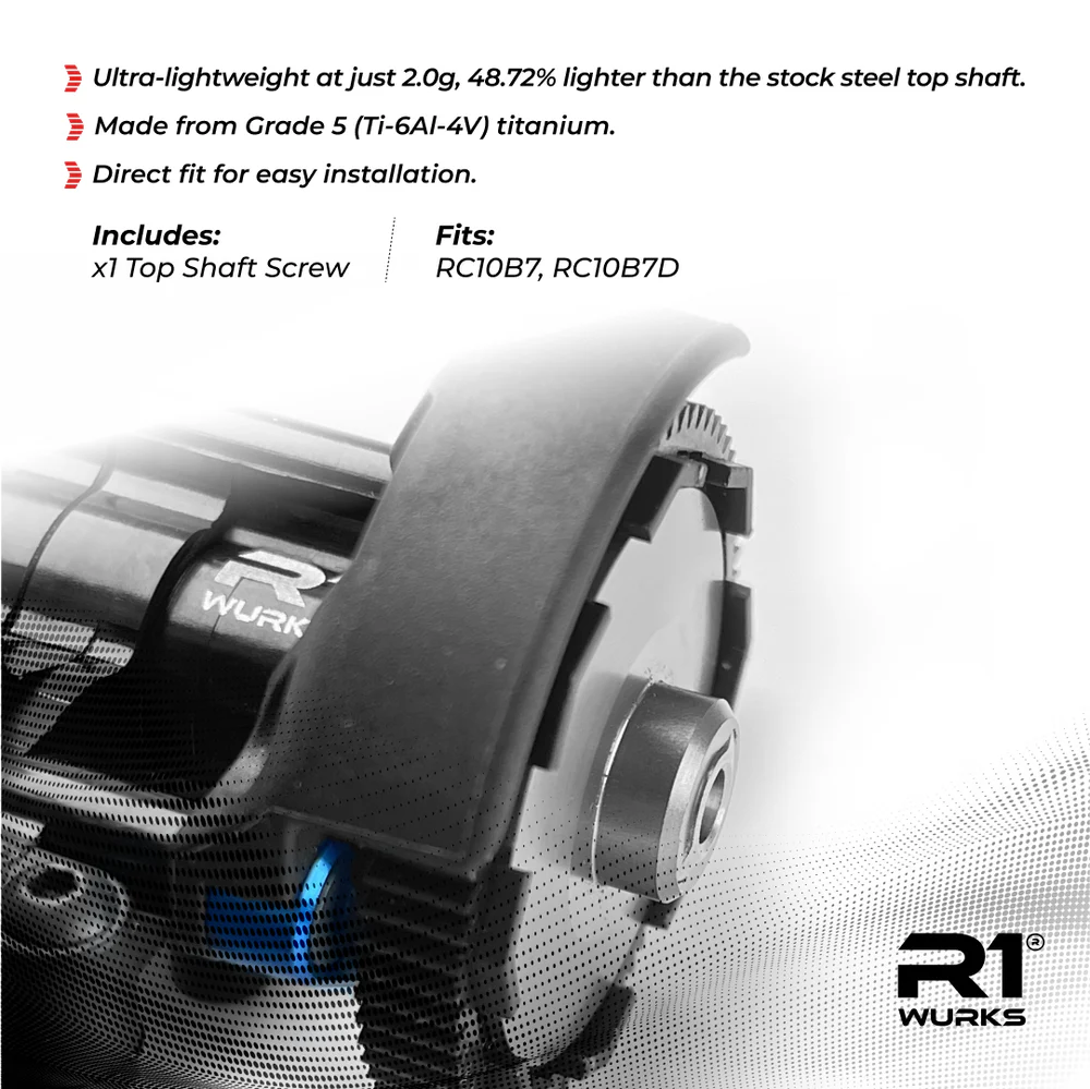 R1WURKS B7 Top Shaft Screw, Titanium