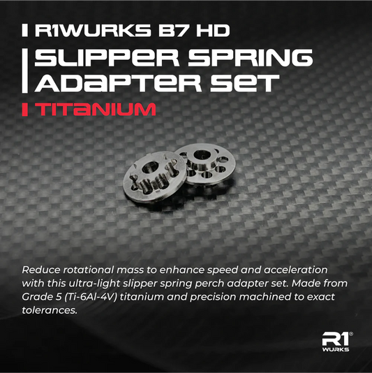R1 WURKS B7 HD Slipper Spring Adapter Set, Titanium