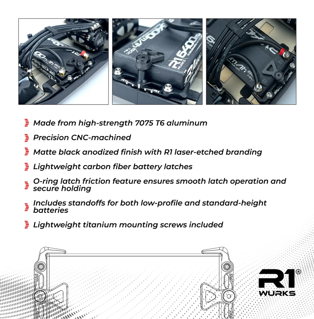 R1WURKS (B7 Series) Battery Mount Set