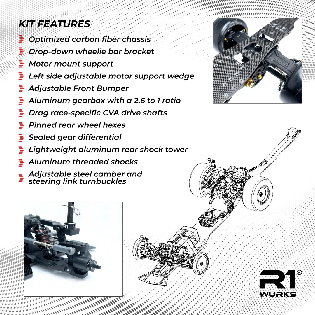 R1WURKS DC1.2 Drag Car Kit