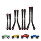 INJORA 8PCS Stainless Steel High Clearance 4 Links Set for SCX24 C10 JLU Bronco Base Camp 4Runner