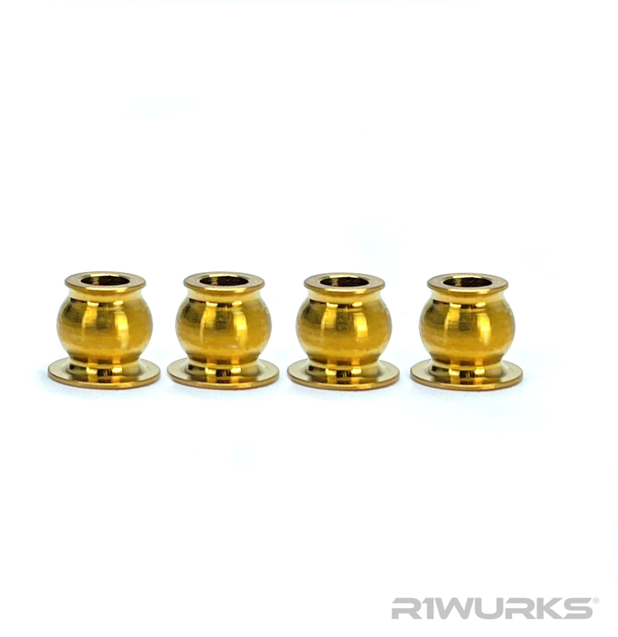 Titanium Lower Shock Pivot Balls, Titanium Nitride Coated