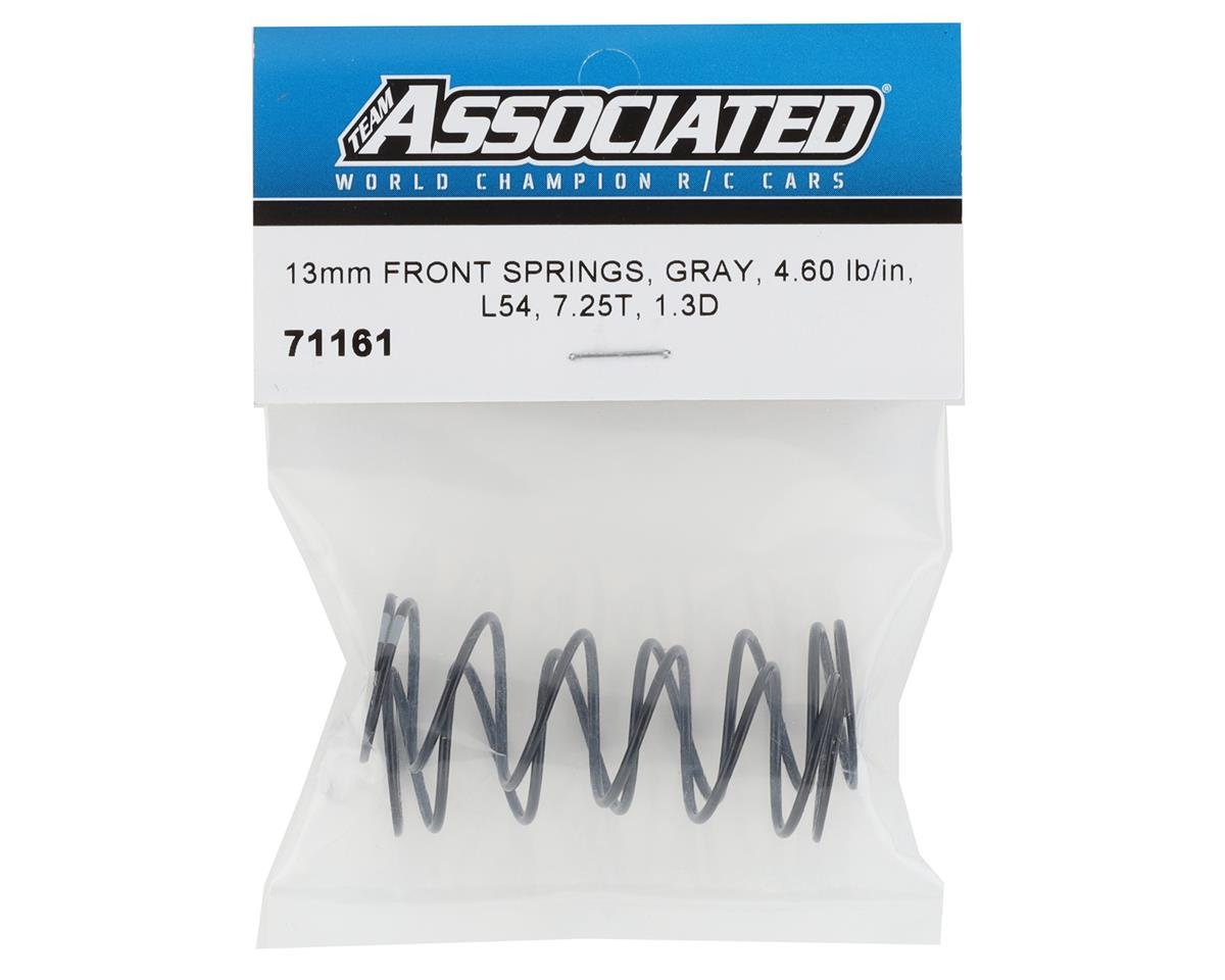 Team Associated 13mm Front Shock Spring (Grey/4.60lbs) (54mm)