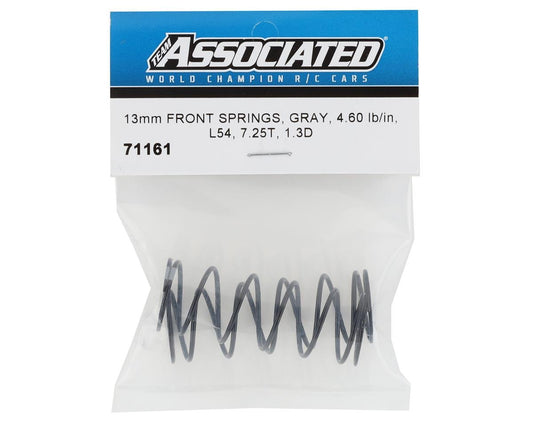 Team Associated 13mm Front Shock Spring (Grey/4.60lbs) (54mm)