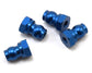 Team Associated 10mm Aluminum Shock Bushings w/7mm Offset (Blue)
