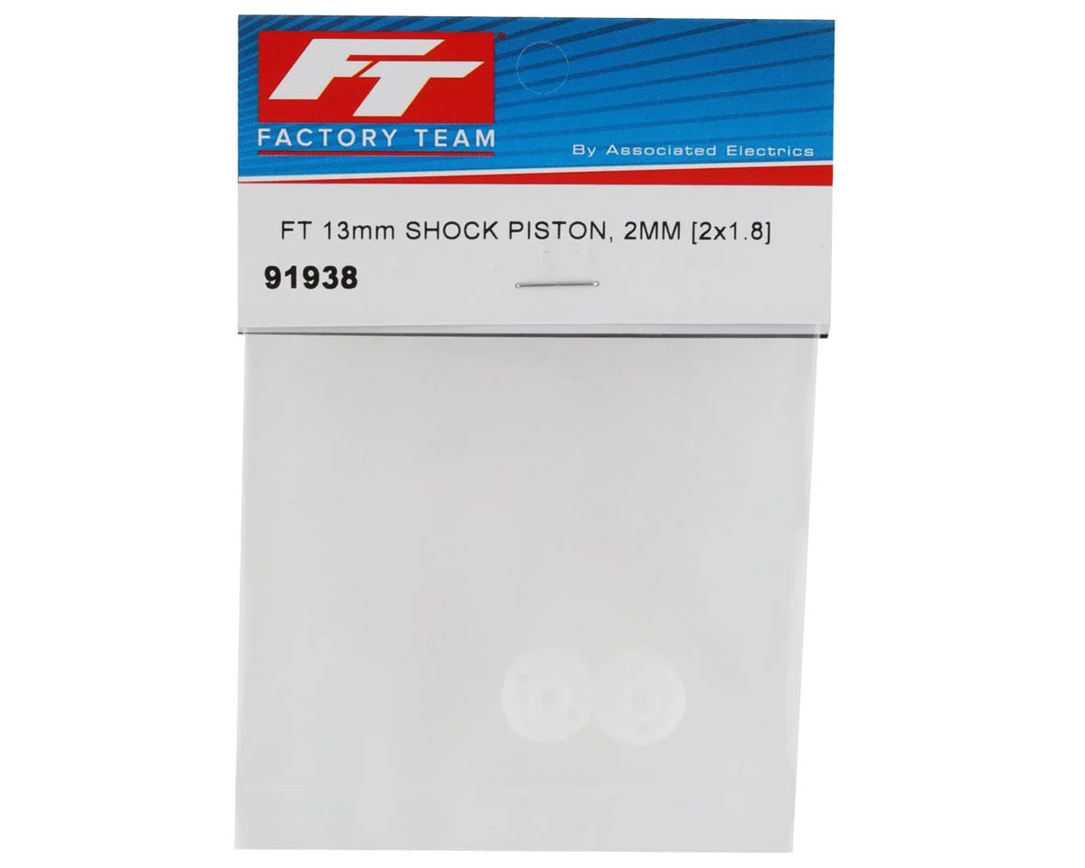 Team Associated Factory Team 13mm 2mm Shock Piston (2) (2x1.8mm)