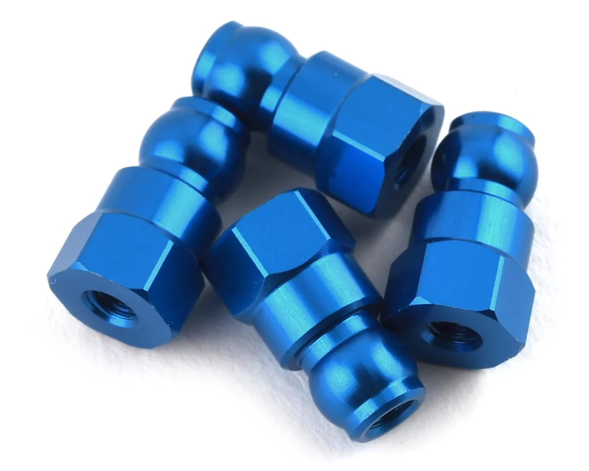 Team Associated RC10B74 10mm Shock Bushing (Blue) (4)