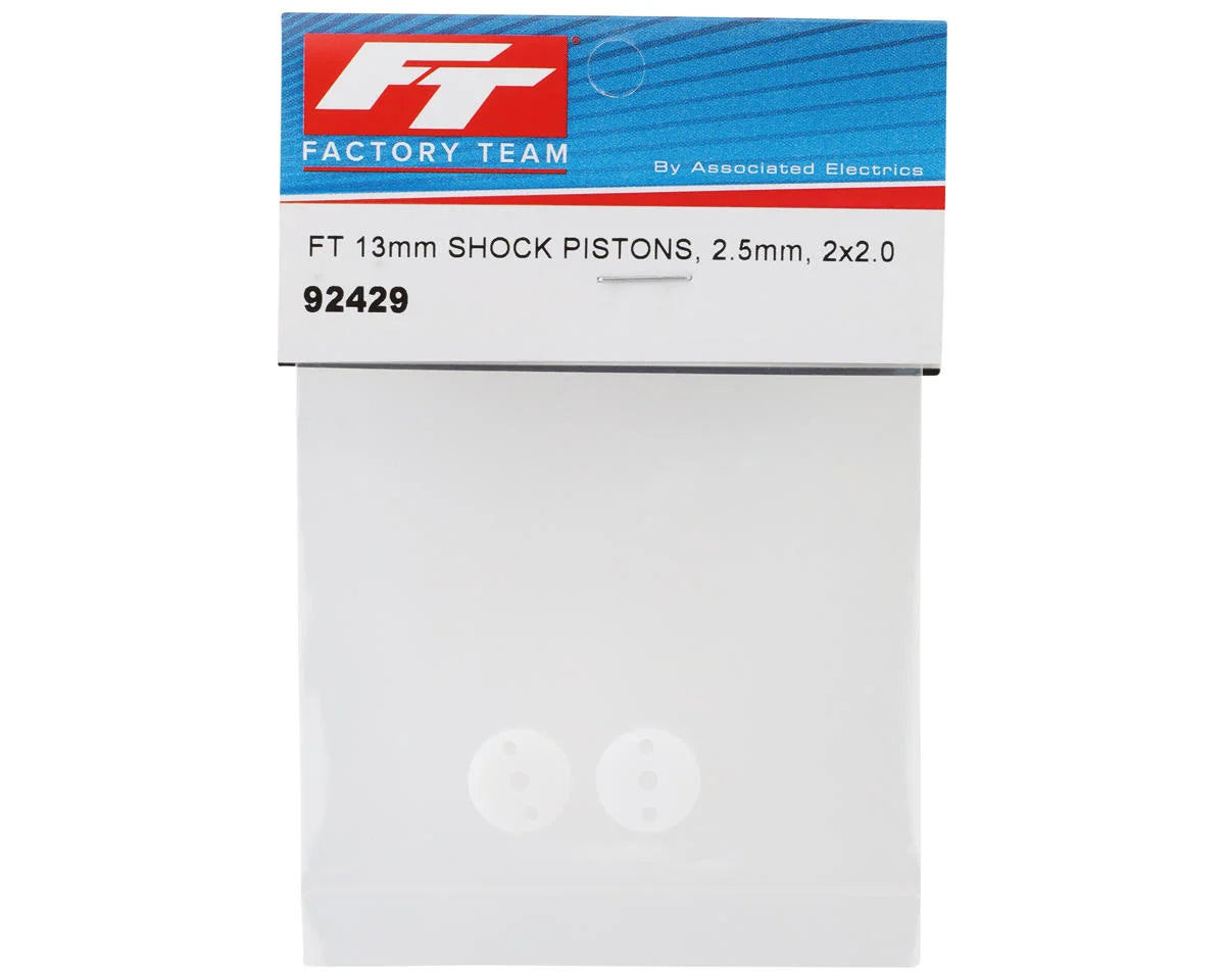 Team Associated Factory Team 13mm 2.5mm Shock Pistons (2) (2x2.0mm)