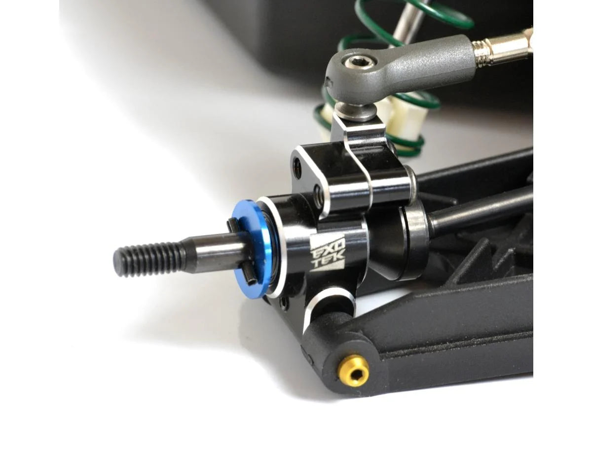Exotek Team Associated RC10 Aluminum HD Adjustable Rear Hubs (Black) (2)