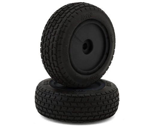 HackFab Losi Mini-B Blip Pre-Mounted Mini Front Oval Tires (Super Soft) (Black) (2)