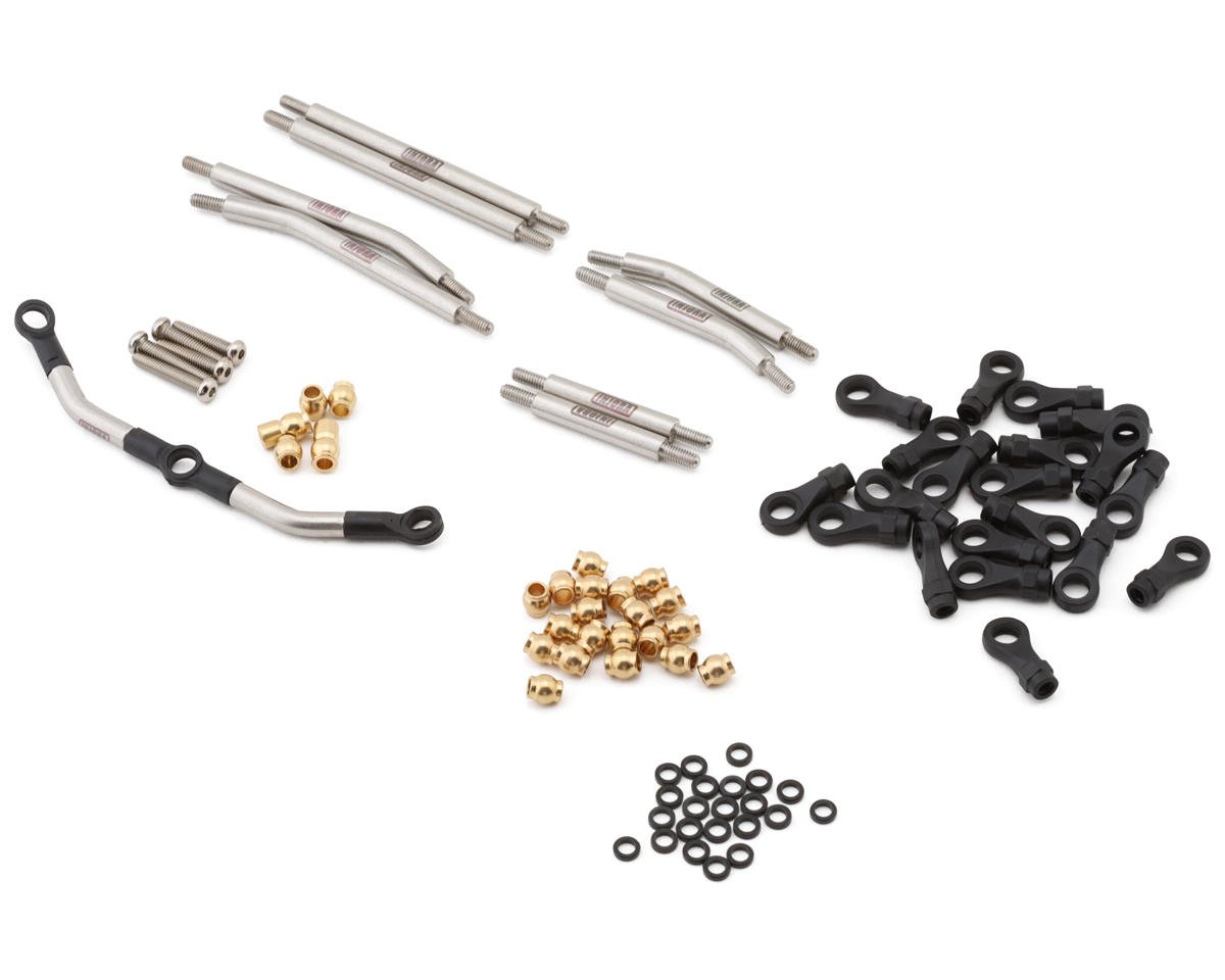 Injora Steel High Clearance Links Set w/Steering Link for Traxxas® TRX-4M® (Defender®/Bronco®)