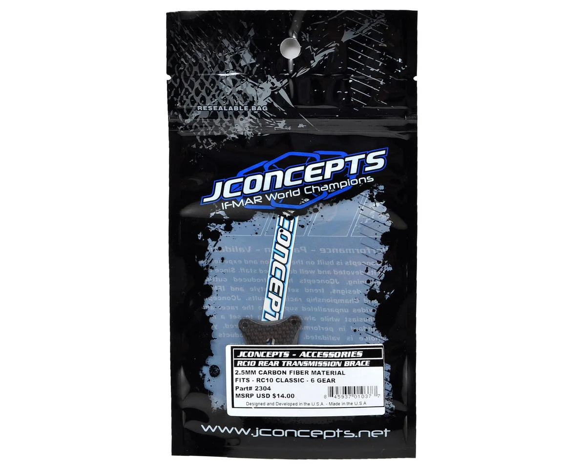 JConcepts RC10 Classic 2.5mm Carbon Fiber 6 Gear Transmission Brace