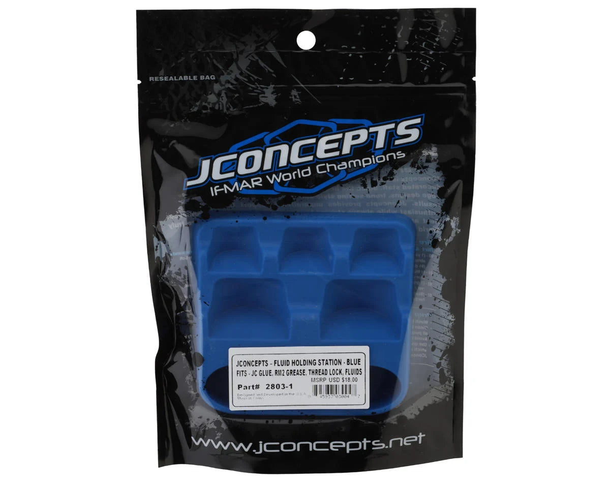 JConcepts Fluids & Grease Holding Station (Blue)