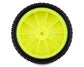 JConcepts Fuzz Bite LP 2.2 Pre-Mounted 2WD Front Buggy Carpet Tires (Yellow) (2) (Pink) w/12mm Hex