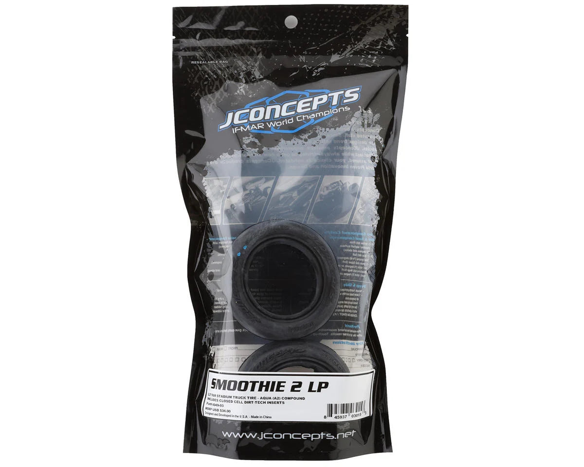 JConcepts Smoothie 2 LP 2.2" Slick Truck Tires (2) (Aqua A2)